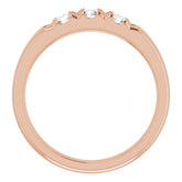 14K Rose 1/2 CTW Natural Diamond Anniversary Band